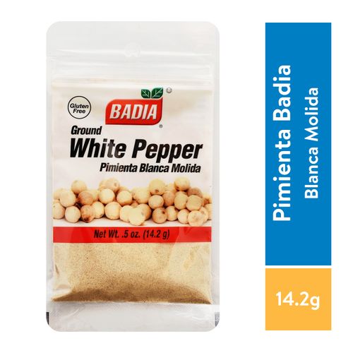Pimienta blanca Badia molida y libre de gluten - 14.2 g