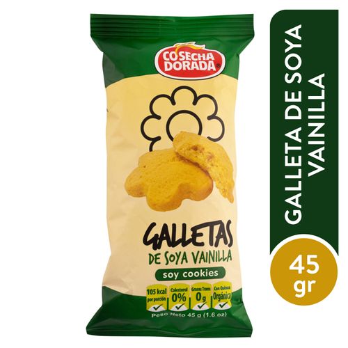 Galleta Soya Cosecha Dorada Vainilla 45 G