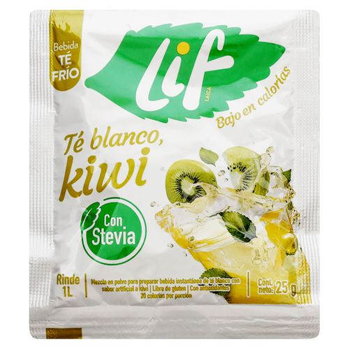 Bebida Lif en polvo té blanco kiwi - 25 g