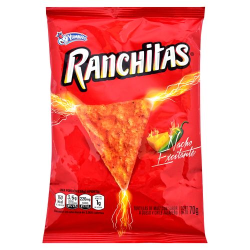 Snack Ranchitas Yummies Nacho Excitante -70gr