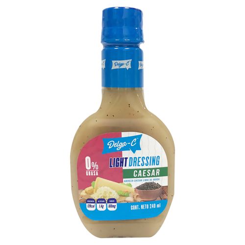 Aderezo Delga-C Sabor Cesar Sin Grasa -240ml