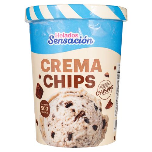 Helado Sensación crema chips - 500 g