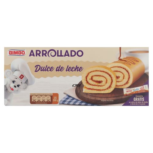 Arrollado Bimbo con dulce de leche - 280 g