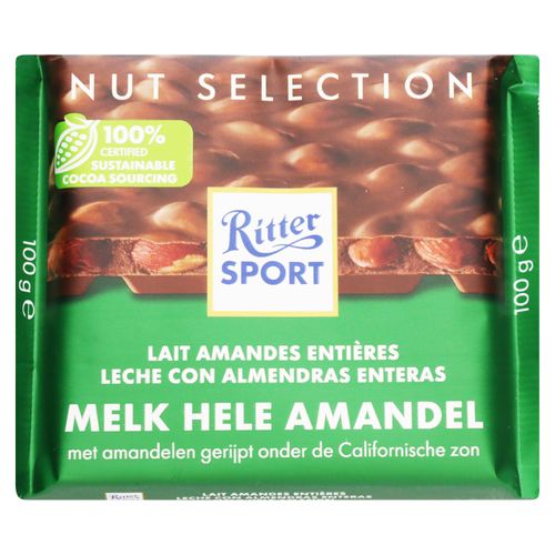 Chocolate Ritter Leche Con Almendras -100gr