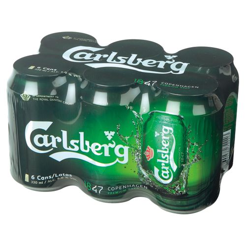 6 Pack Cerveza Carlsberg Lata - 1980ml