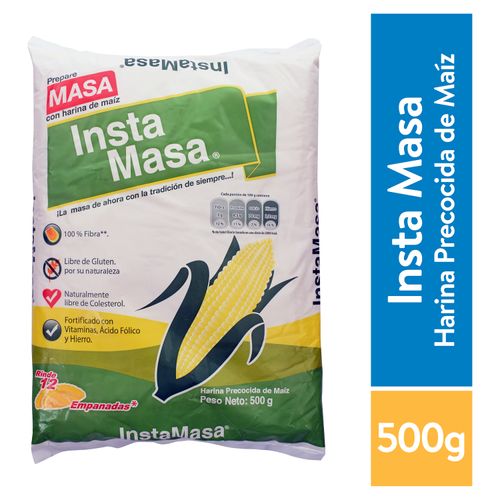 Harina Insta Masa De Maíz Bolsa Plástica - 500g