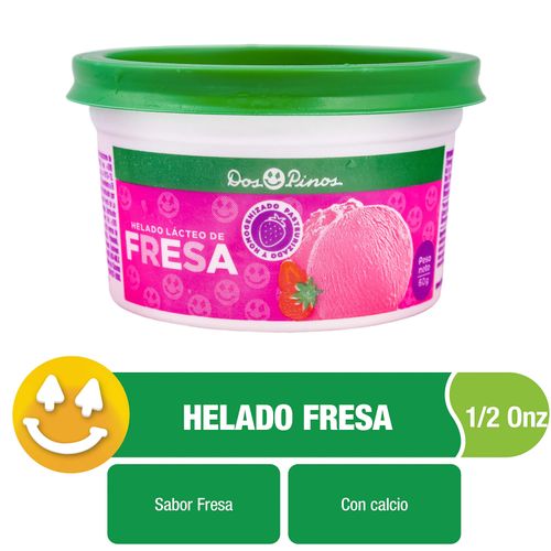 Helado Dos Pinos fresa - 60 g