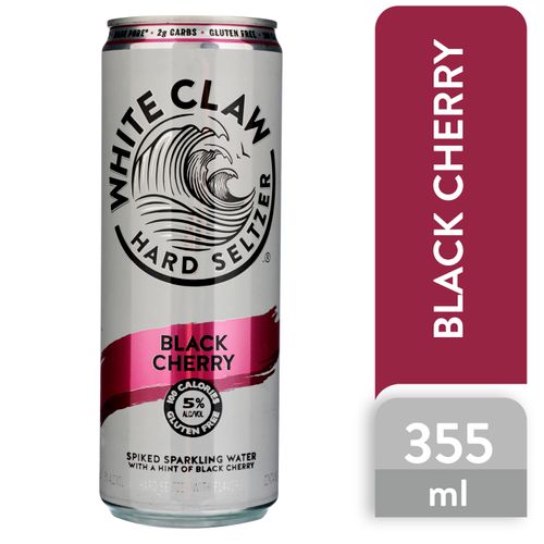 Bebida Sparkling White Claw Black Cherry -355ml