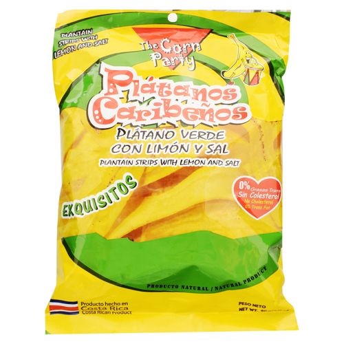 Plátano caribeños The Corn con limón y sal - 90 g