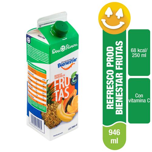 Refresco Dos Pinos Mix De Frutas, Con Vitamina C - 946ml