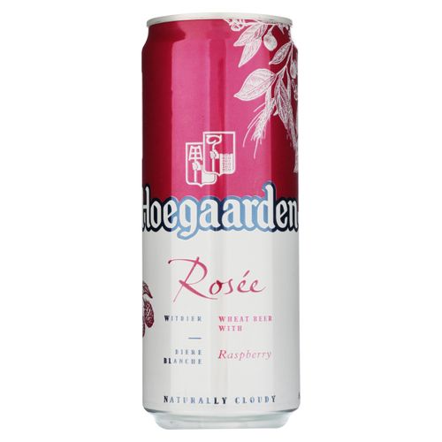 Cerveza Hoegaarden rosé sabor frambuesa en lata - 250 ml