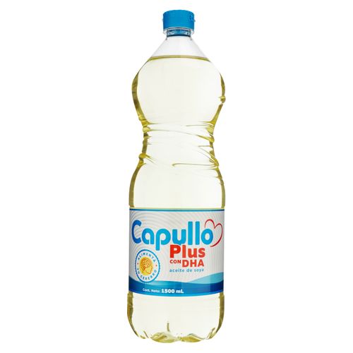 Aceite de soya Capullo plus con dha - 1.5 L