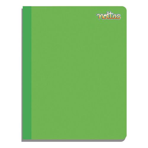 Cuaderno Nottas Cosido Grande Línea Color Verde - 100 Hojas