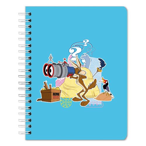Cuaderno Looney Tunes Pd Pro Coyote Correcaminos - 100 Hojas