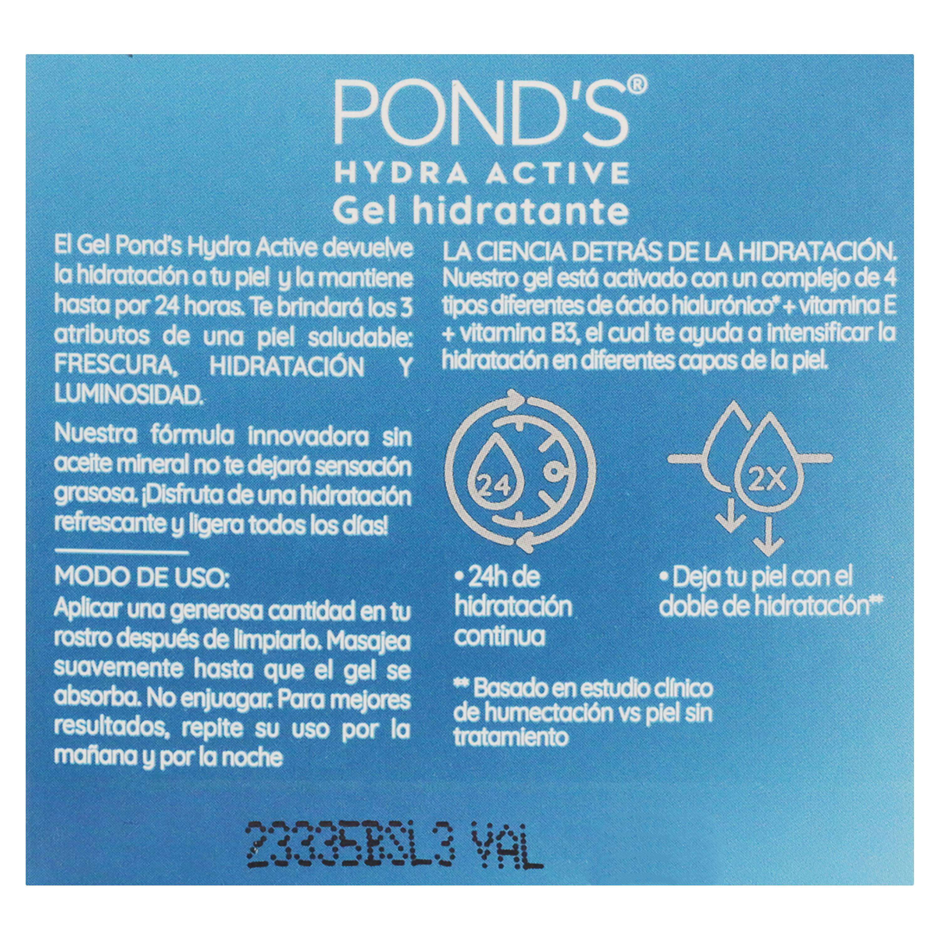 Comprar Gel Hidratante Ponds Con ácido Hialurónico 110 G Walmart