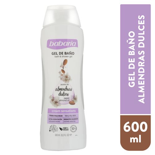 Gel de baño Babaria aroma almendras dulces - 600 ml