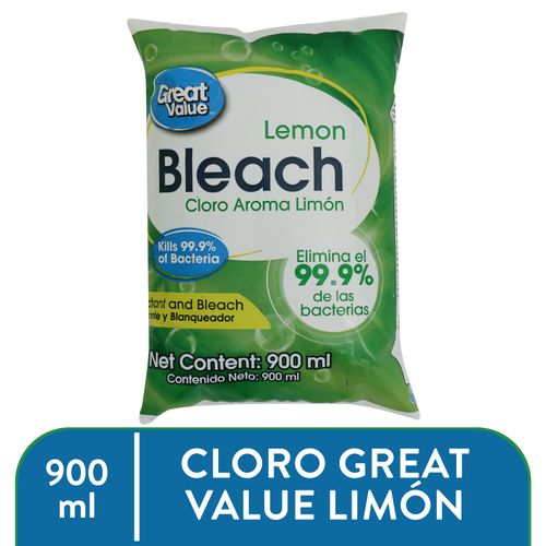 Cloro Great Value aroma limón - 900 ml