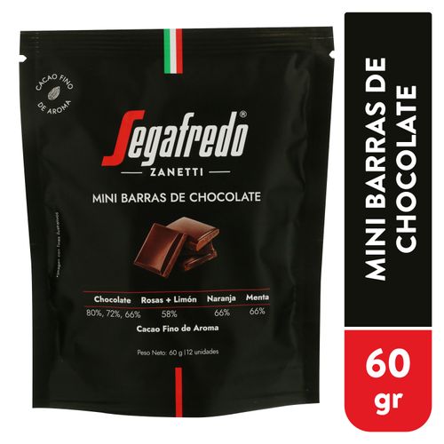 Mini barras de chocolate Segafredo, sabores mixtos
