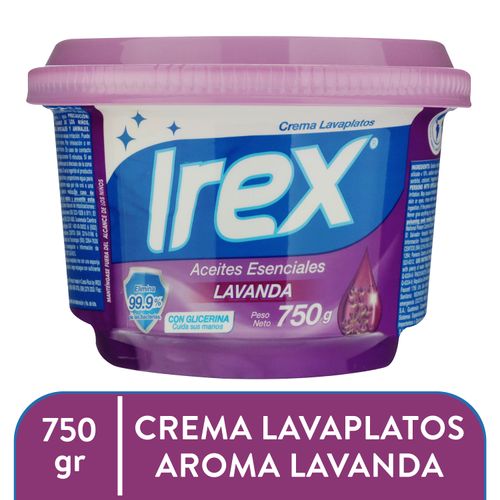 Lavaplatos Irex Crema Aceites -750 gr