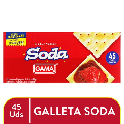 Galleta Gama soda 45 pack - 1080 g