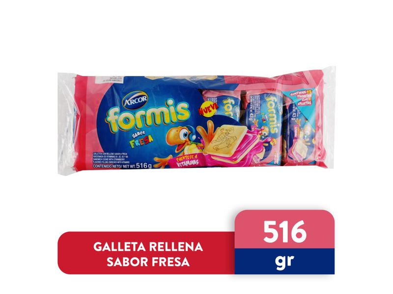 Comprar Galletas Formis rellenas de fresa - 516 g | Walmart Costa Rica