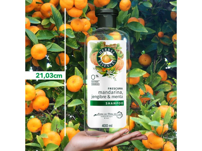 Comprar Shampoo Herbal Essences Frescura Mandarina, Jengibre & Menta