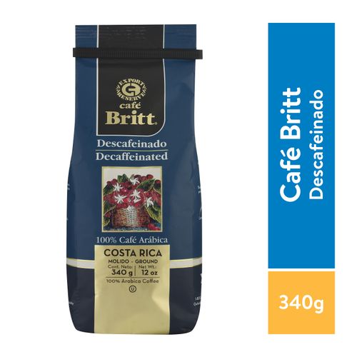 Café Britt Descafeinado Molido - 340 g