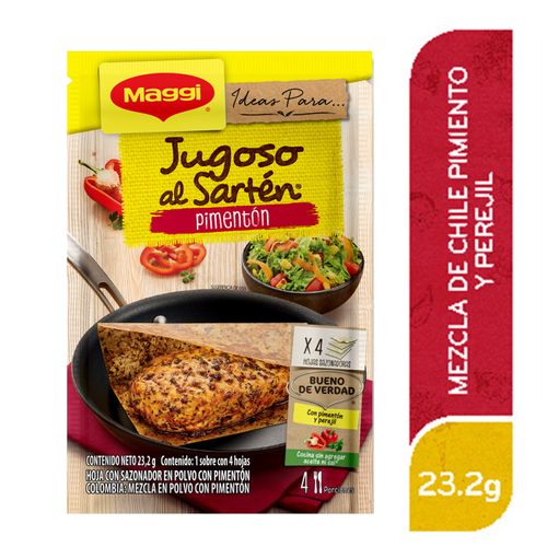 Sazonador Maggi jugoso al sartén pimentón sobre - 23.2 g