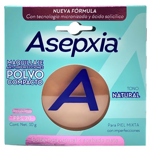 Maquillaje Asepxia Bb Natural Mate - 10 g