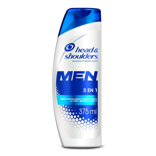 Shampoo Head & Shoulders 3 En 1 Men 375 ml