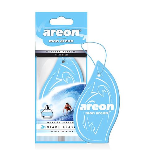 Aromatizante Areon Para Carro En Papel Aroma Miami Beach