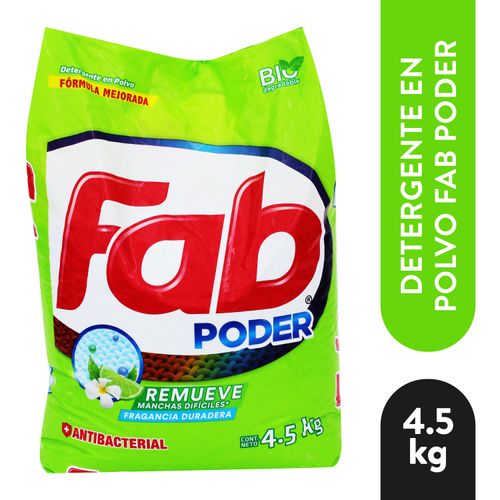 Detegente Fab, Antibacterial Limón -4500g