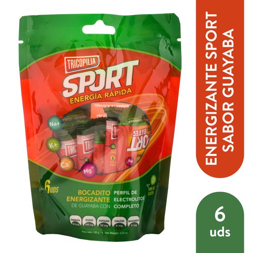 Bocaditos Tricopilia sport de guayaba 6 Uds - 120 g