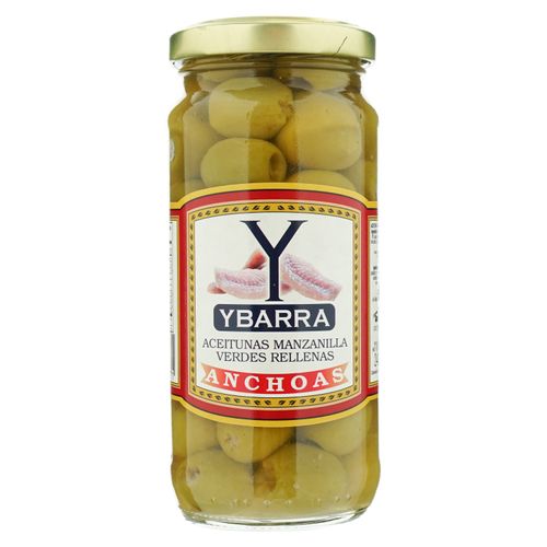 Aceituna Ybarra rellena anchoas - 240 g