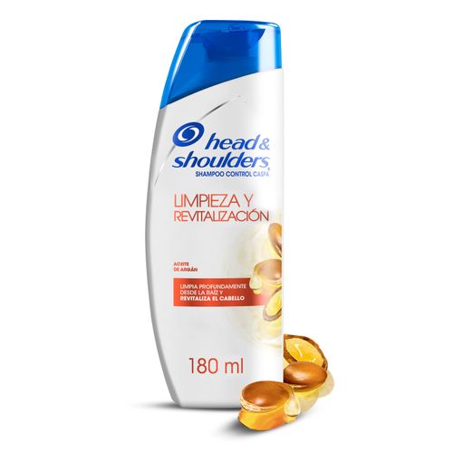 Shampoo Head & Shoulders Control Caspa Limpieza Y Revitalización Aceite De Argán - 180ml