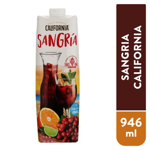 Sangría California tetrapack 100% vino - 946 ml