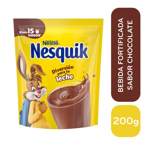 Bebida En Polvo Nesquik Fortificada Sabor Chocolate DoyPack - 200g