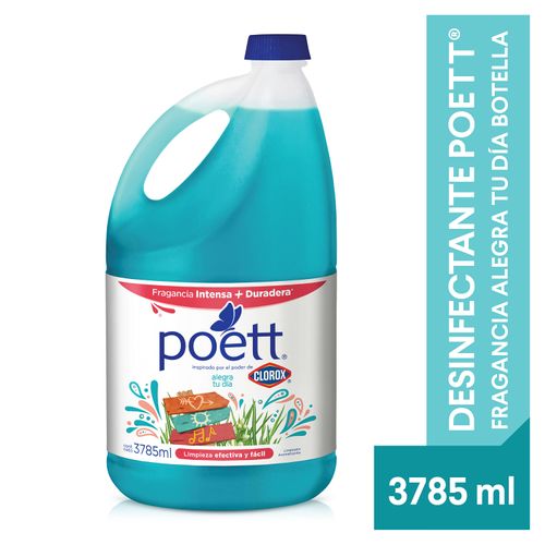 Desinfectante Multiusos Poett, Fragancia Alegra Tú Día Botella - 3785ml