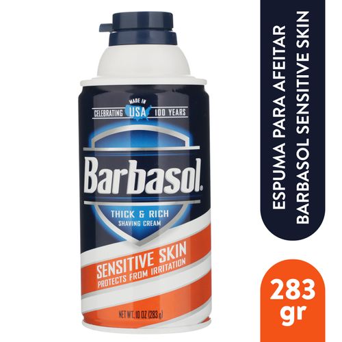 Espuma de afeitar Barbasol piel sensible - 283 g