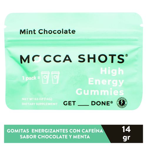 Gomitas Mocca Shots, Chocolate y menta -14g