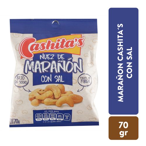 Nuez Sasson De Marañon Con Sal - 70gr