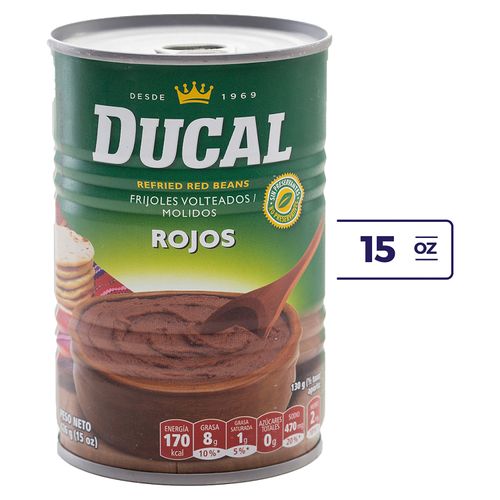 Frijol Ducal rojos volteados lata - 426 g