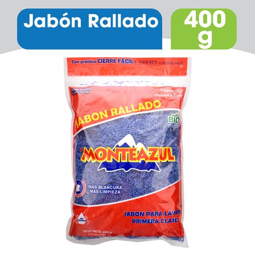 Jabón Monteazul Rallado, Ropa Blanca Y De Color - 400g