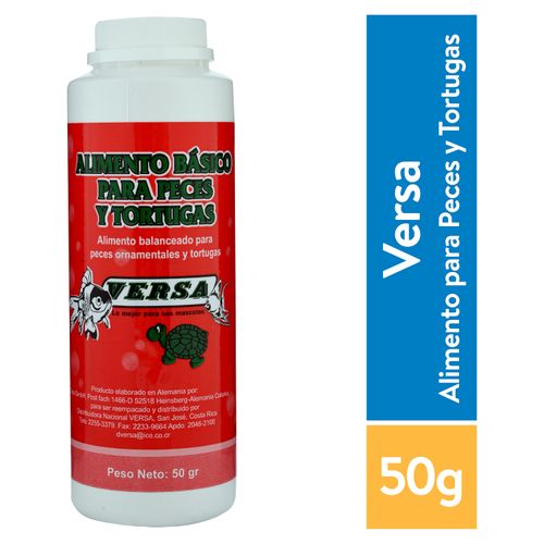 Alimento básico Versa para peces y tortugas - 50 g