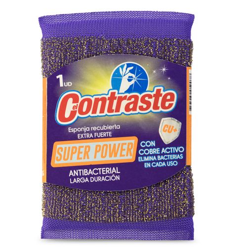 Esponja El Contraste antibacterial super power