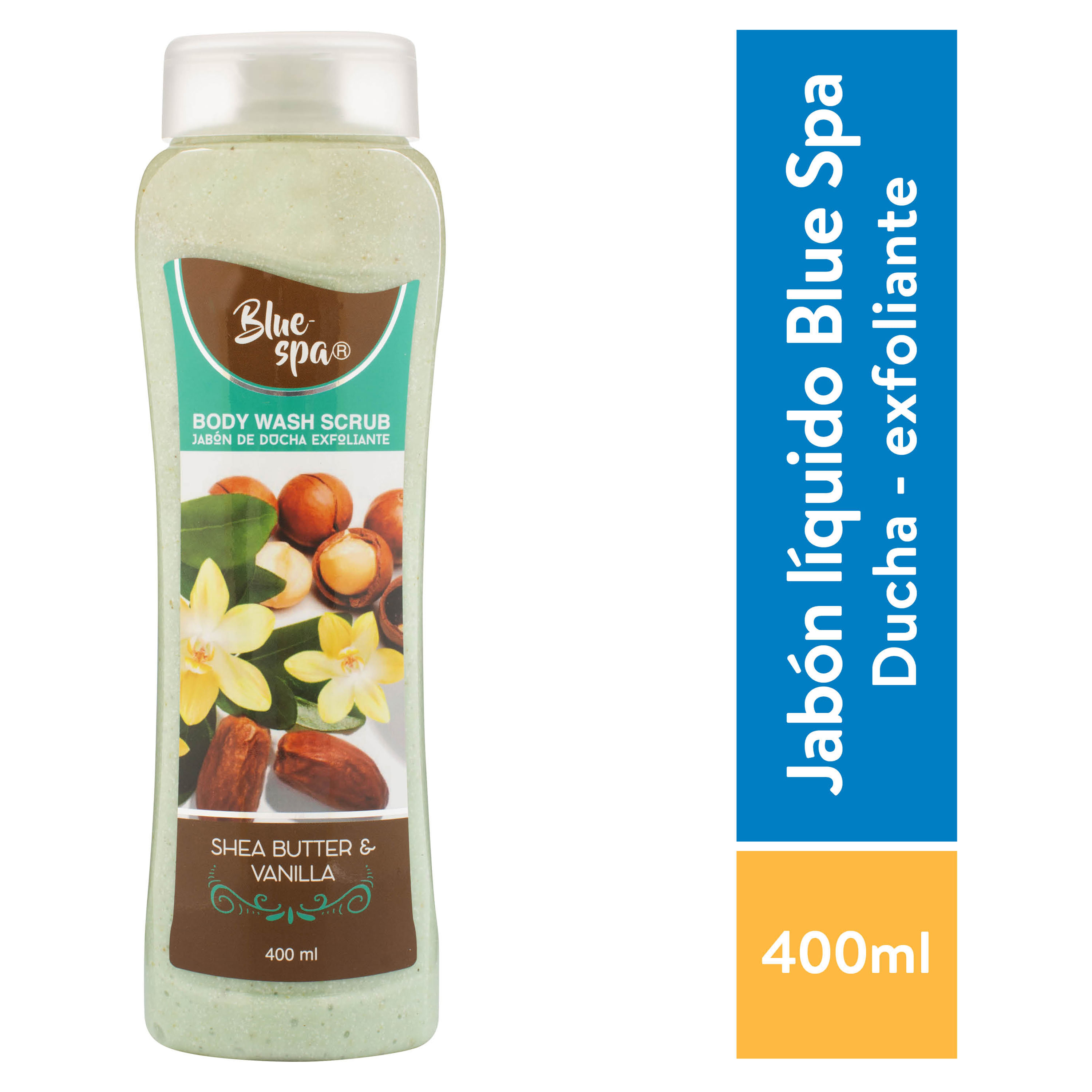 Body-Wash-Blue-Spa-Scrub-Shea-Butter-400ml-1-46956