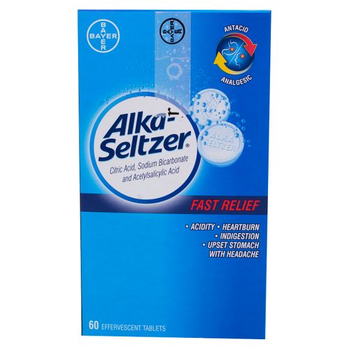 Antiácido Alka Seltzer original -60 tabletas