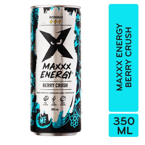 Bebida Maxxx Energy Black Lata Sleek -350ml