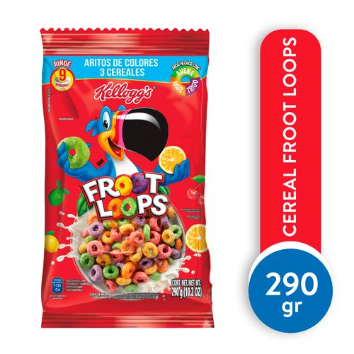 Cereal Kelloggs Froot Loops Bolsa -290 g