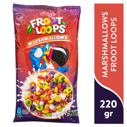 Cereal Kelloggs Froot Loops Malvavisco Bolsa -220 g